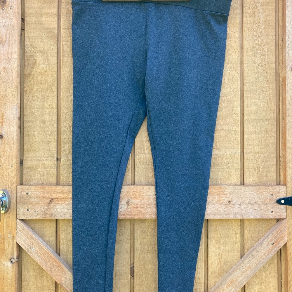 Cadet blue Matty M spandex leggings new